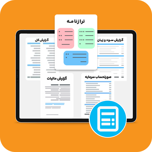 گزارش های متنوع و حرفه ای در نرم افزار حسابداری